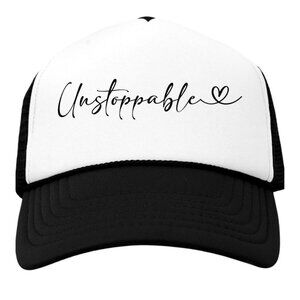 Unstoppable Black Trucker Snapback Hat